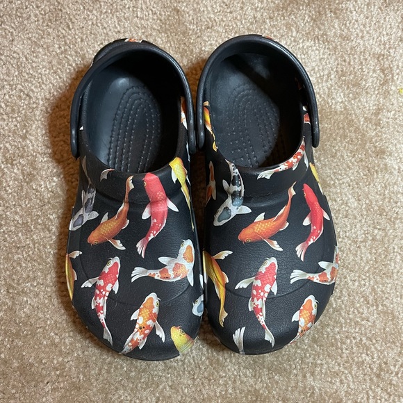 crocs koi fish